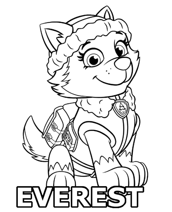 Online coloring book: Everest coloring page